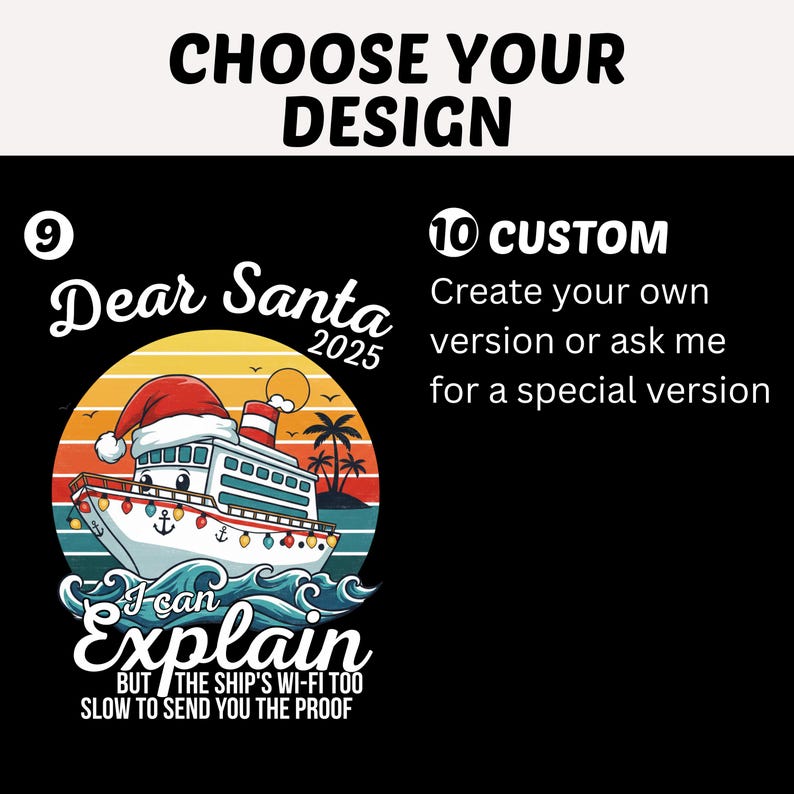 Matching Family Cruise Shirts, Funny Dear Santa Tee, Christmas Cruise 2025, Cruisemas Crew Shirt, Holiday Vacation Outfit image 7