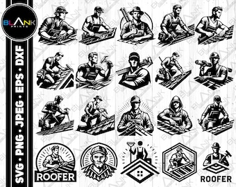 Paquete SVG de techador: Gráficos de techado para uso comercial (descarga digital)