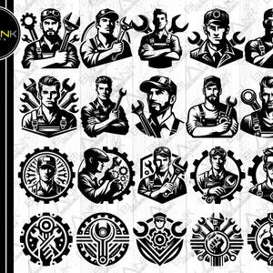 SVG-bundel monteur: auto-ontwerpen voor de Cricut en Silhouette (digitale download)