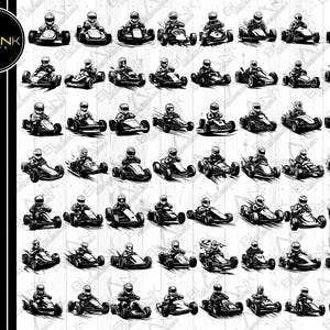 go kart bundle svg png jpeg eps dxf bundle silhouette cricut commercial use custom go kart sports bundle silhouette go kart open wheel car
