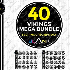viking mega bundle svg png jpeg eps dxf engrave silhouette clipart cricut laser vector commercial use custom viking ship vector viking svg