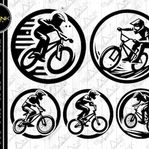 Bmx bundle svg png jpeg eps dxf graver silhouette clipart cricut laser vecteur usage commercial personnalisé motard bmx vélo bmx vélo bmx bmx svg