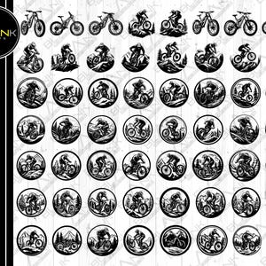 mountain bike bundle svg png jpeg eps dxf vector bundle silhouette cricut commercial use downhill bike bundle mountain biking clipart vector