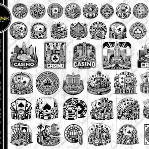 casino bundle svg png jpeg eps dxf bundle silhouette clipart cricut vector commercial use custom casino bundle casino silhouette casino svg