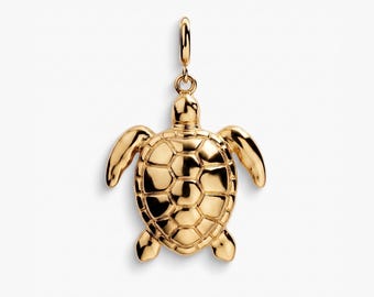 Sea Turtle Charm, Ocean Beach Animal Pendant Charm, Gift for Her