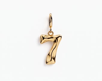Lucky Number Seven Charm, 7 Pendant Luck Charm, Gift for Her