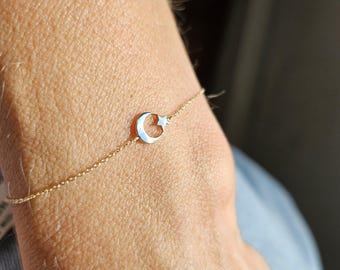 Asarmband Jasseron met ster, geelgoud - Memorie Sieraden
