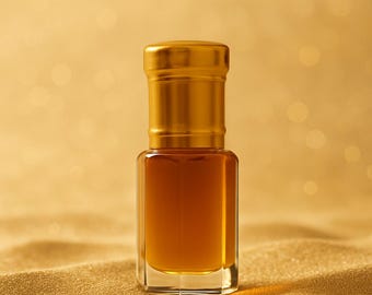 Aceite perfumado Golden Dust: Oud Attar árabe sin alcohol - Regalo islámico
