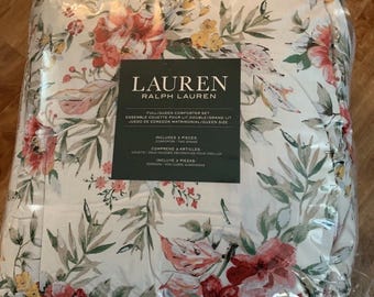 Ralph Lauren F/Queen Sannah  Comforter and Two Standard Shams. Brand New!