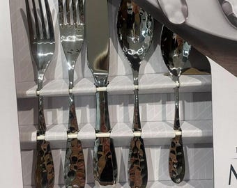 Mikasa Lilah Flatware Service For 8,45 Piece Set, with Serving Utensils. New!