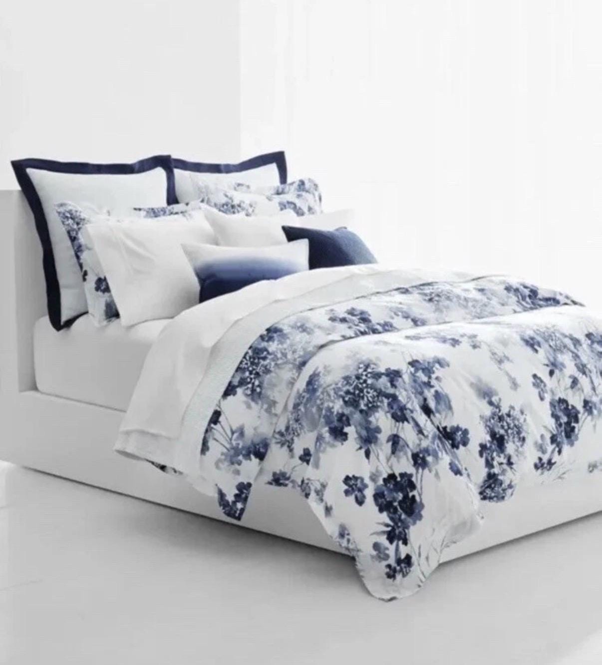 Ralph Lauren Blue and White Comforter - Etsy