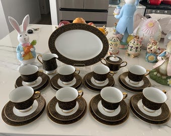 Sango Richelieu Tea Set for 8 Person. Made in Japan.
