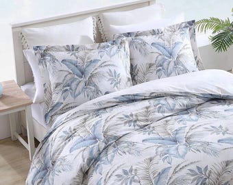 Tommy Bahama Queen Duvet Cover and Two Standard Shams. Brand new.