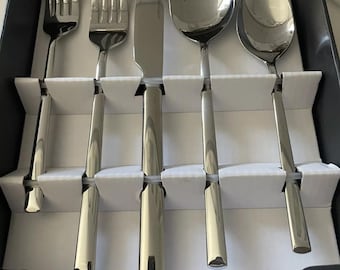Brandani Step Made in Italy 20 Piece Stainless Steel Flatware Set.  Brand New!