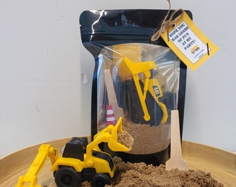 Construction Party favour | Personalised Unique Pre-filled Party Bag | Digger | Construction Sensory Kit | Toddler | Childrens Sensory Play