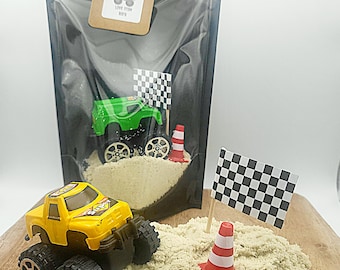 Monster Truck Party Favour  | Unique Pre-filled Party Bag | Vehicle | Truck Sensory Kit | Toddler | Childrens Sensory Play