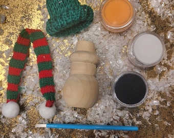 Decorate Your Own Snowman Kit | Winter Activity | Christmas Stocking Filler | Paint your own Snowman | Holiday Gift for Kids