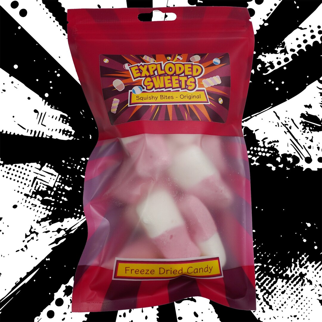 Squishy Bites Original Exploded Sweets Freeze Dried Candy UK Tasty ...