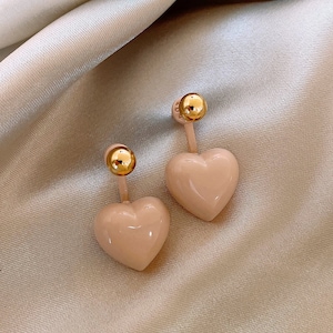 Love dripping glaze earrings peas earrings female niche design light luxury high-end sense