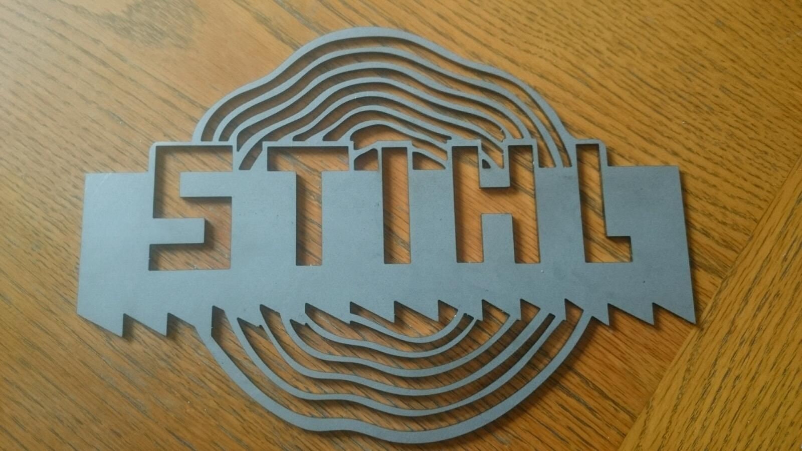 Stihl Old Metal Sign Logo Tronçonneuse