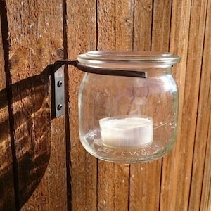 Weckglashalter Weckglas Deko Weck Rost Wandhalter