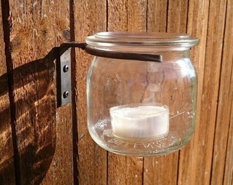 Weckglashalter Weckglas Deko Weck Rost Wandhalter