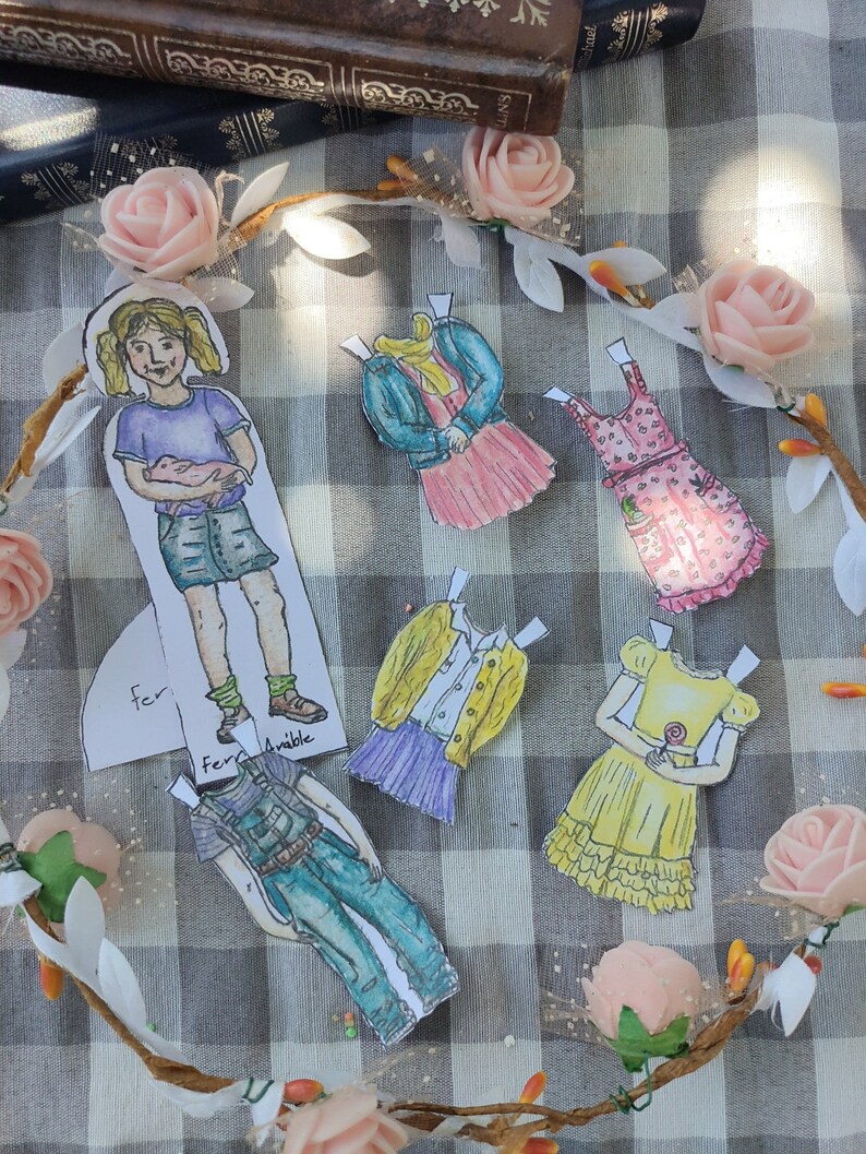 Charlotte's  Classic Paper Dolls Etsy