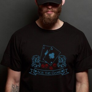 Poker Aces TShirt, Poker Aces design, Poker enthusiast Gift, Poker Joker playing card Lover