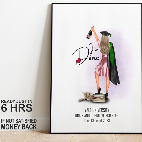 Graduation Gift, Personalised Graduation Print, Gift For Graduate, University Graduation Present, College Graduate Gift