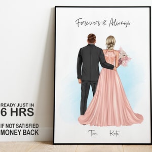 Personalized Bridesmaid Print: Custom Bridal Party Gift