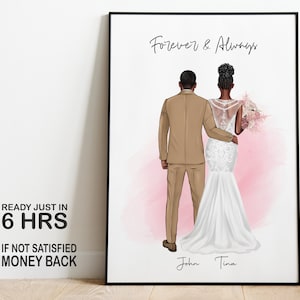 Personalized Bridesmaid Print: Custom Bridal Party Gift