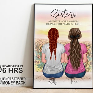 Personalised Gift For Sister, Sister Gift, Sister Birthday Gift, Personalised Sisters Print, Birthday Gift For Her