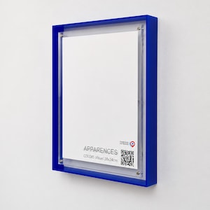 Zwevende acryl lijst 18x24 cm | Magnetische plexiglas lijst | Kleurrijke moderne fotolijst | Direct leverbaar | Gemaakt in Frankrijk