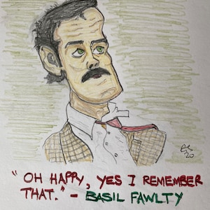 John Cleese caricature