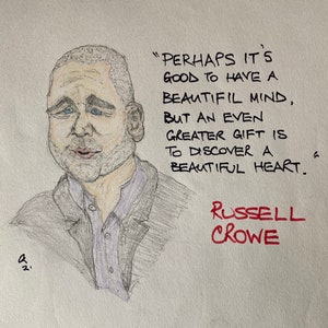 Russell Crowe caricature