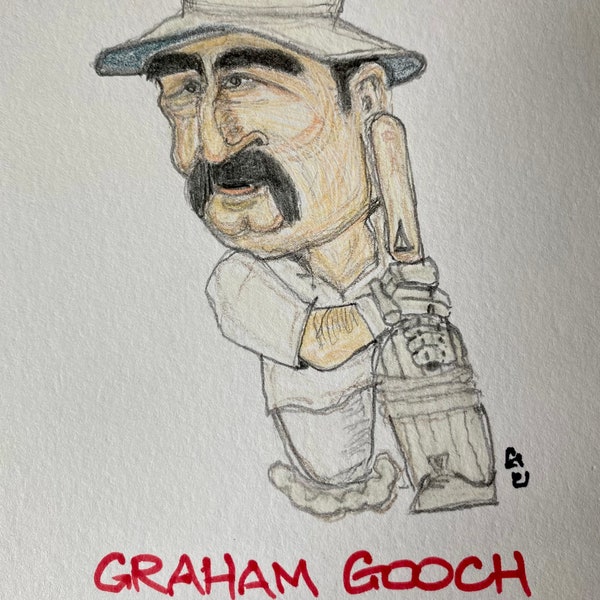 Graham Gooch caricature