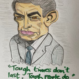 Gregory Peck caricature