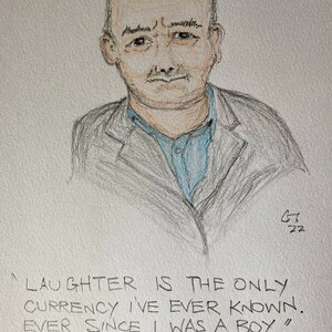 Bob Mortimer caricature