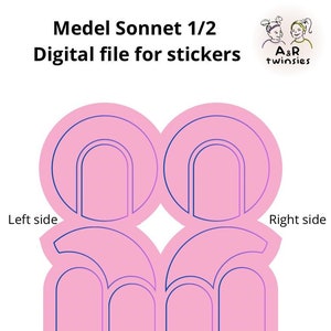 Med-El Sonnet 1/2 Sticker PDF digital file