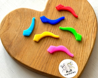 Crochets d'oreilles pour lunettes en silicone | Embouts de branches de lunettes antidérapants pour plus de confort