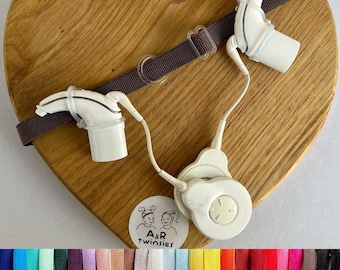 Diadema para implante auditivo con presillas de goma para mayor comodidad y estabilidad