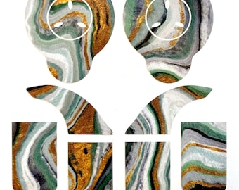 Aufkleber (bernsteinfarben) für Cochlea-Implantat Nucleus 8-Personalisieren und schützen Sie Ihr Gerät