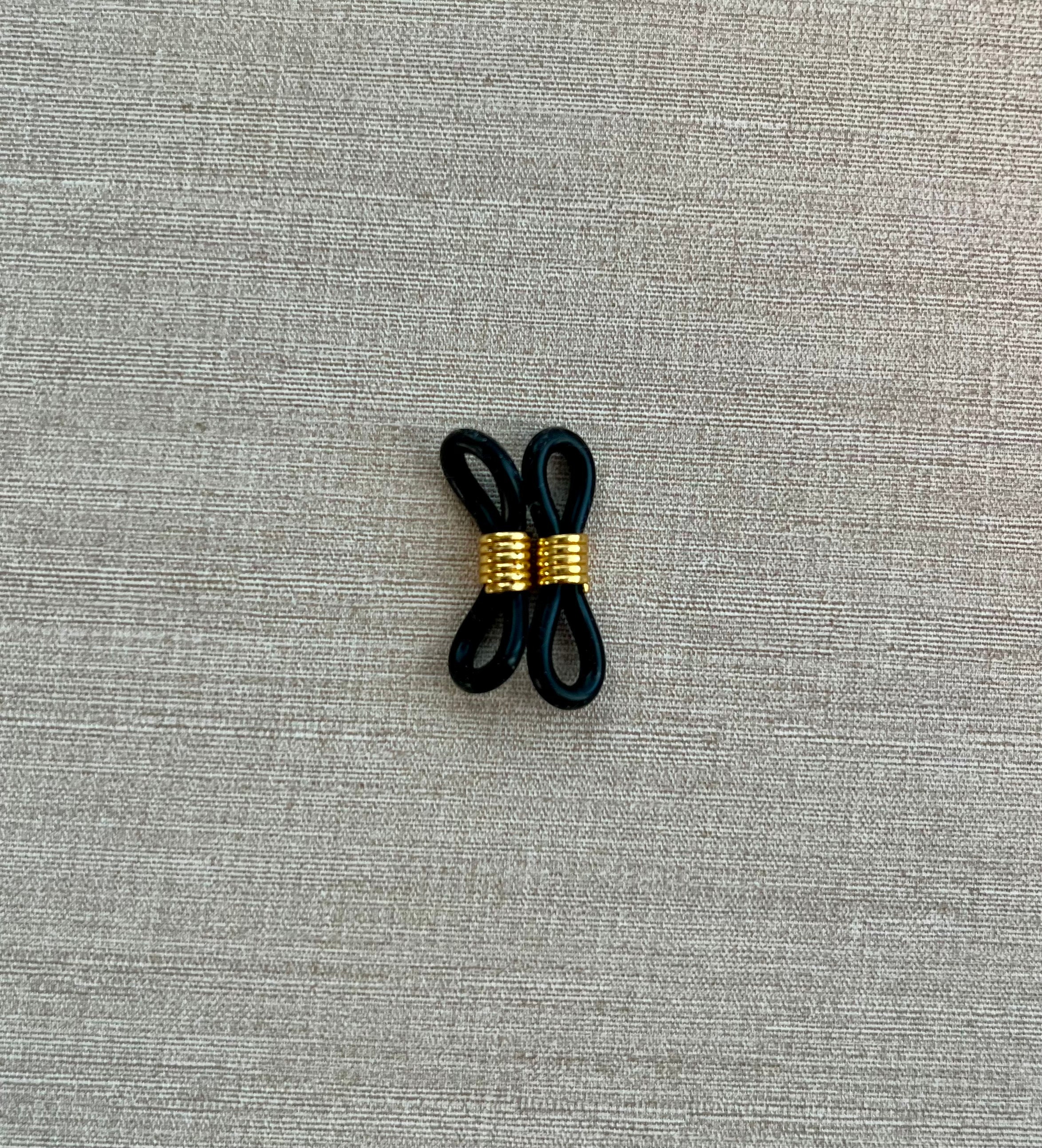 Black durable Rubber Loops for Glasses and Hearing Aids/Implants – Comfort and Security
