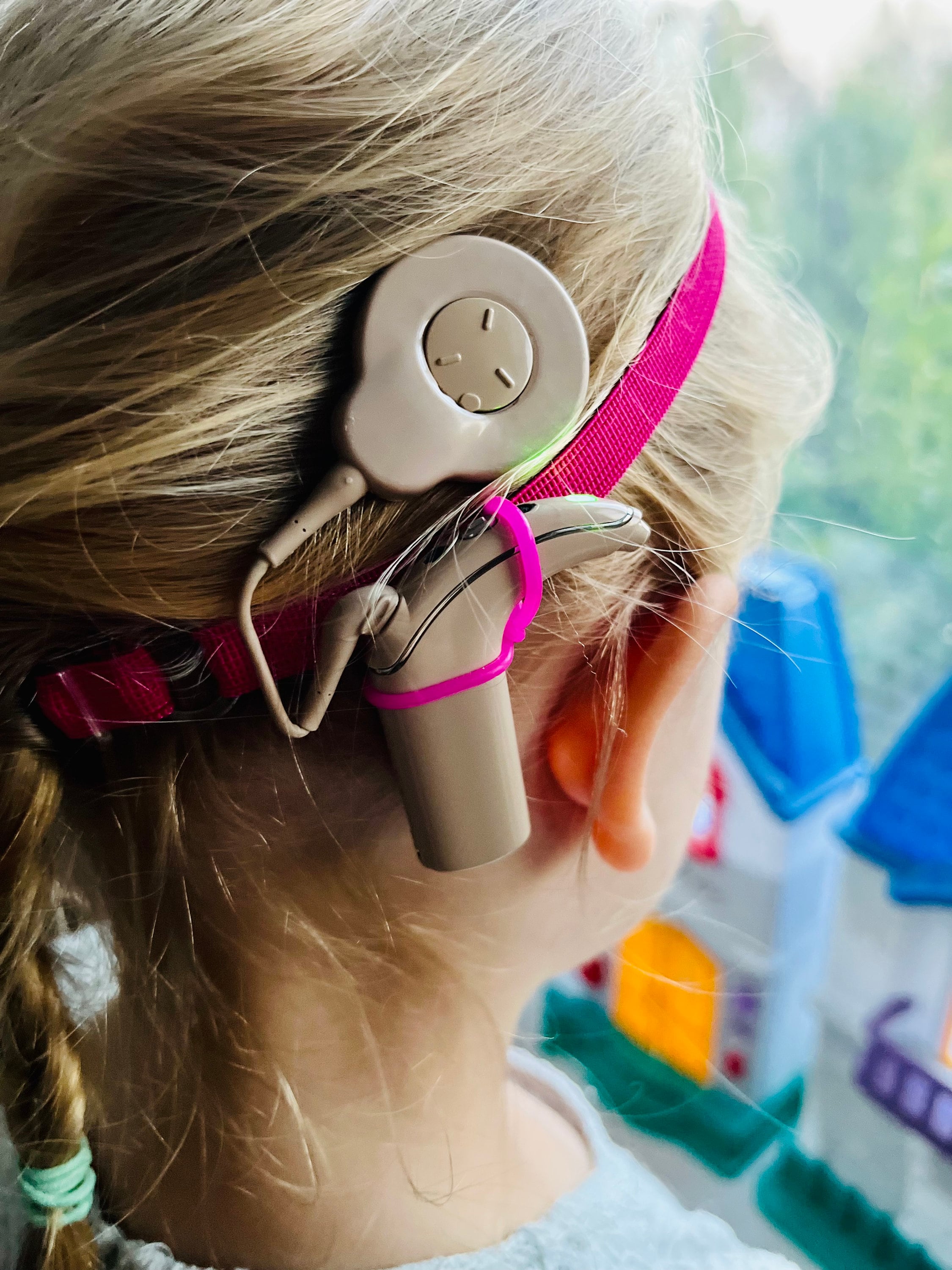 Pink Non Slip Hearing Implant Headband: Cochlear Nucleus & Medel Sonnet ...