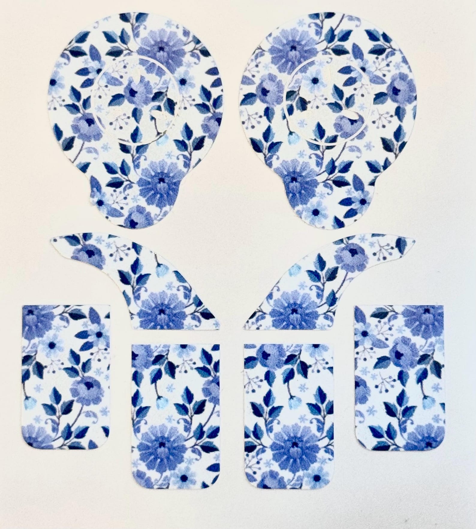 Stickers “blue Flowers” Design for Cochlear Implant Nucleus 8 - Etsy