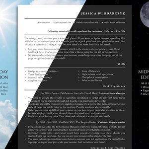 Retail Store Manager Resume Template, Minimalist ATS Friendly Resume, Store Manager Resume, Manager Resume, Retail CV, Sales Resume, Sale CV