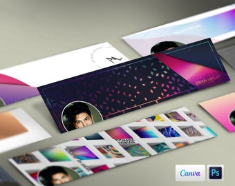 11 Linkedin Banner Vorlage, Professioneller Profil-Header (Canva, PSD)
