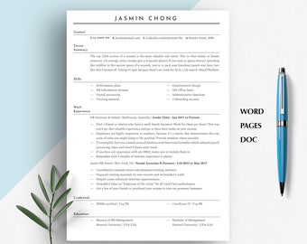 HR RESUME TEMPLATE Word, Hr Cv Template, Hr Resume Template, Hr Resume, Human Resources Resume Ats, Basic Resume Example, Hr Resume Template