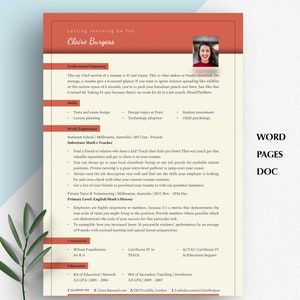 TEACHER RESUME SIMPLE, Teacher Resume Examples, Resume Template Education,  Resume Template For Teachers, teacher resume template, Resume Cv