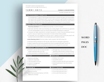 Medical Resume Template, Physician CV, Nurse Resume (ATS-Friendly)